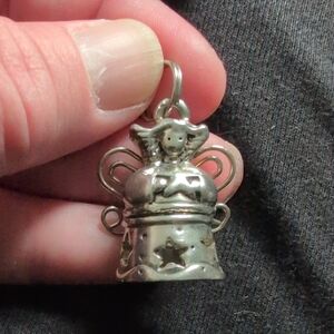 Silver Angel Charm Pendant